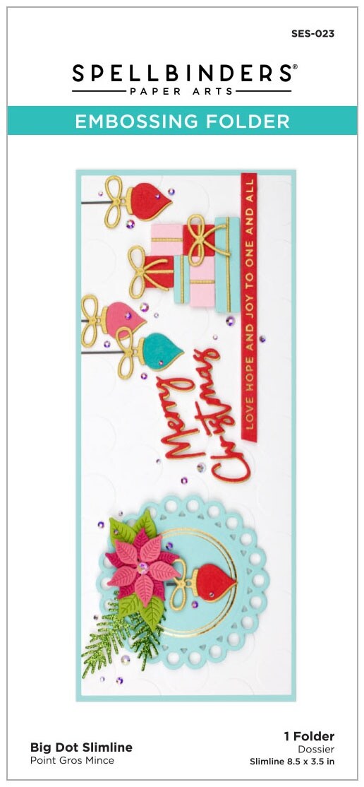 Spellbinders Embossing Folder-Big Dot Slimline | Michaels