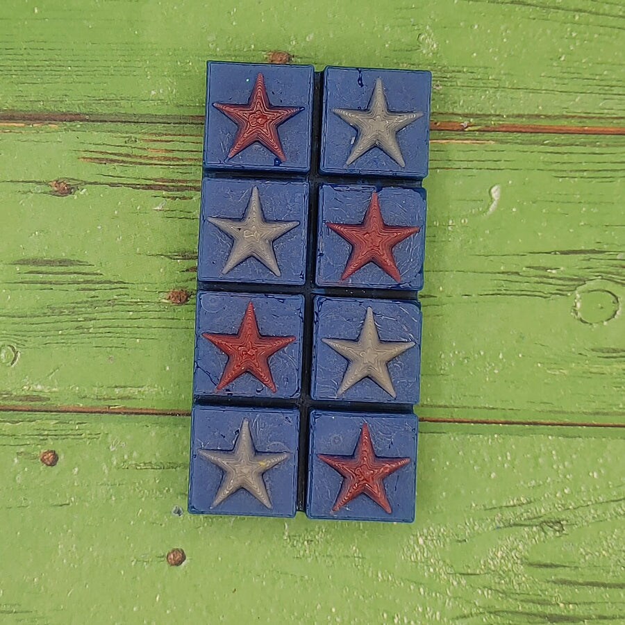 Stars Wax Melt Snap Bar Silicone Mold