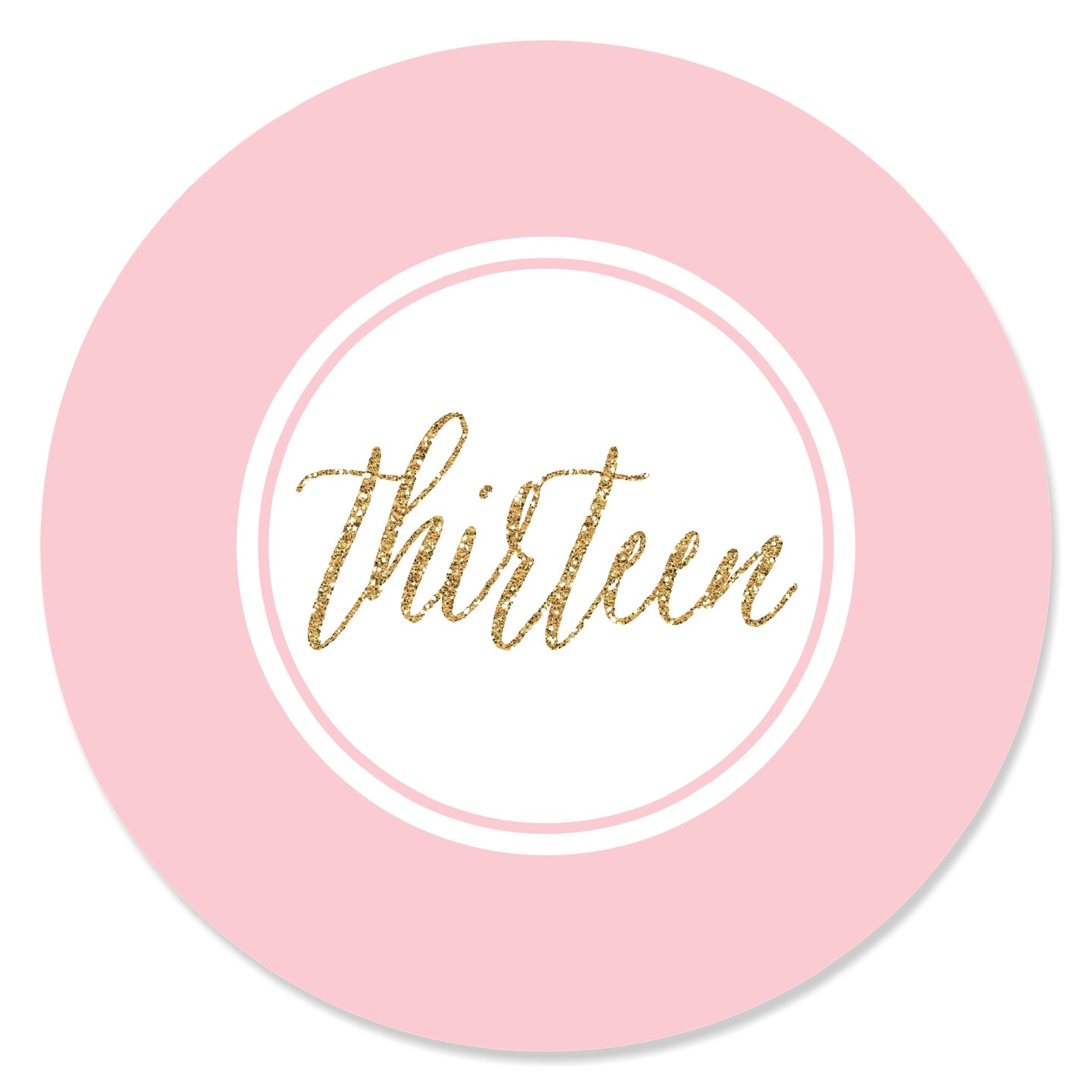 Big Dot of Happiness Chic 13th Birthday - Pink and Gold - Birthday ...