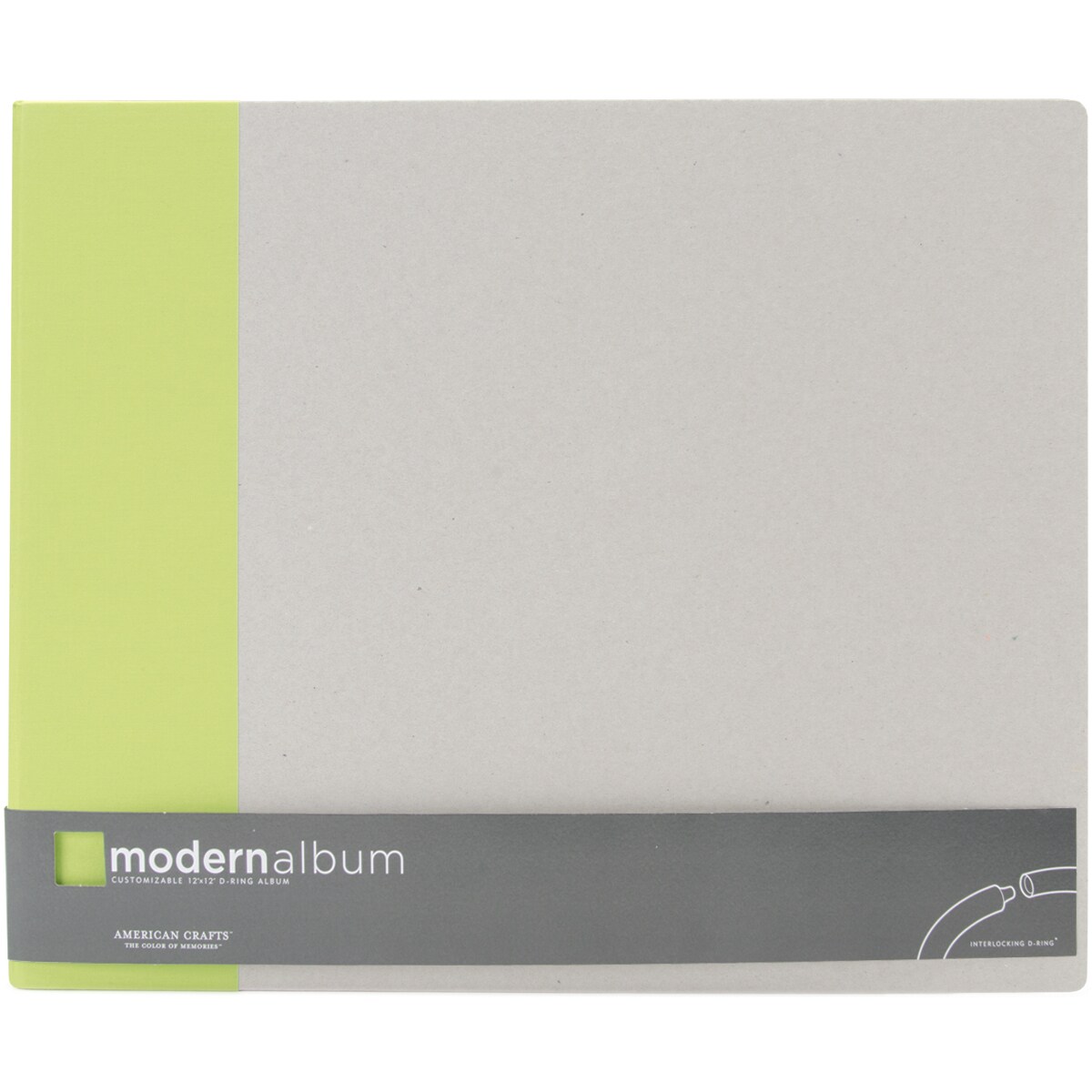 American Crafts Modern D-Ring Album 12&#x22;X12&#x22;