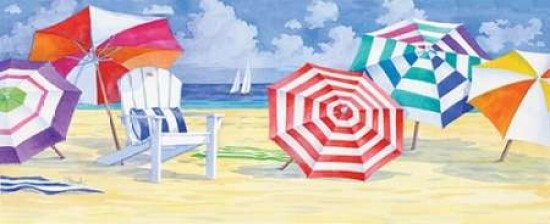 Umbrella Beach Poster Print by Paul Brent - Item # VARPDXBNT548