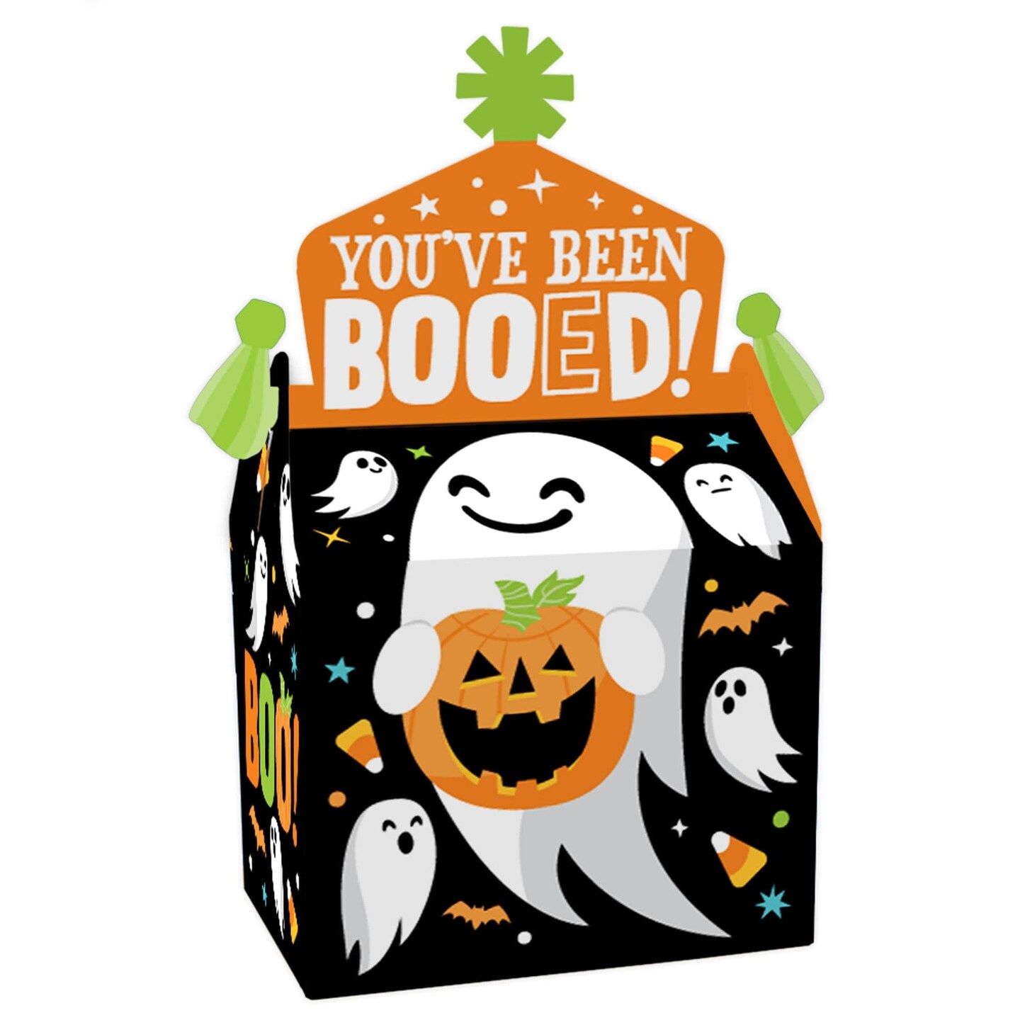 Big Dot of Happiness You&#x27;ve Been Booed - Treat Box Party Favors - Ghost Halloween Party Goodie Gable Boxes - Set of 12