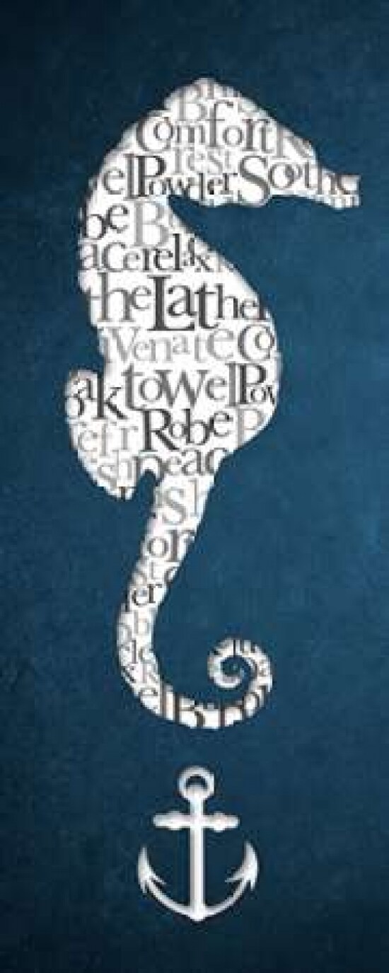 Bath Seahorse I Poster Print by Elizabeth Medley - Item # VARPDX9341E