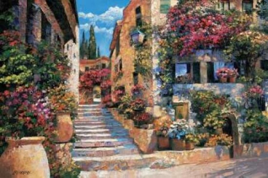 Riviera Stairs Poster Print by Howard Behrens - Item # VARPDXB2700D