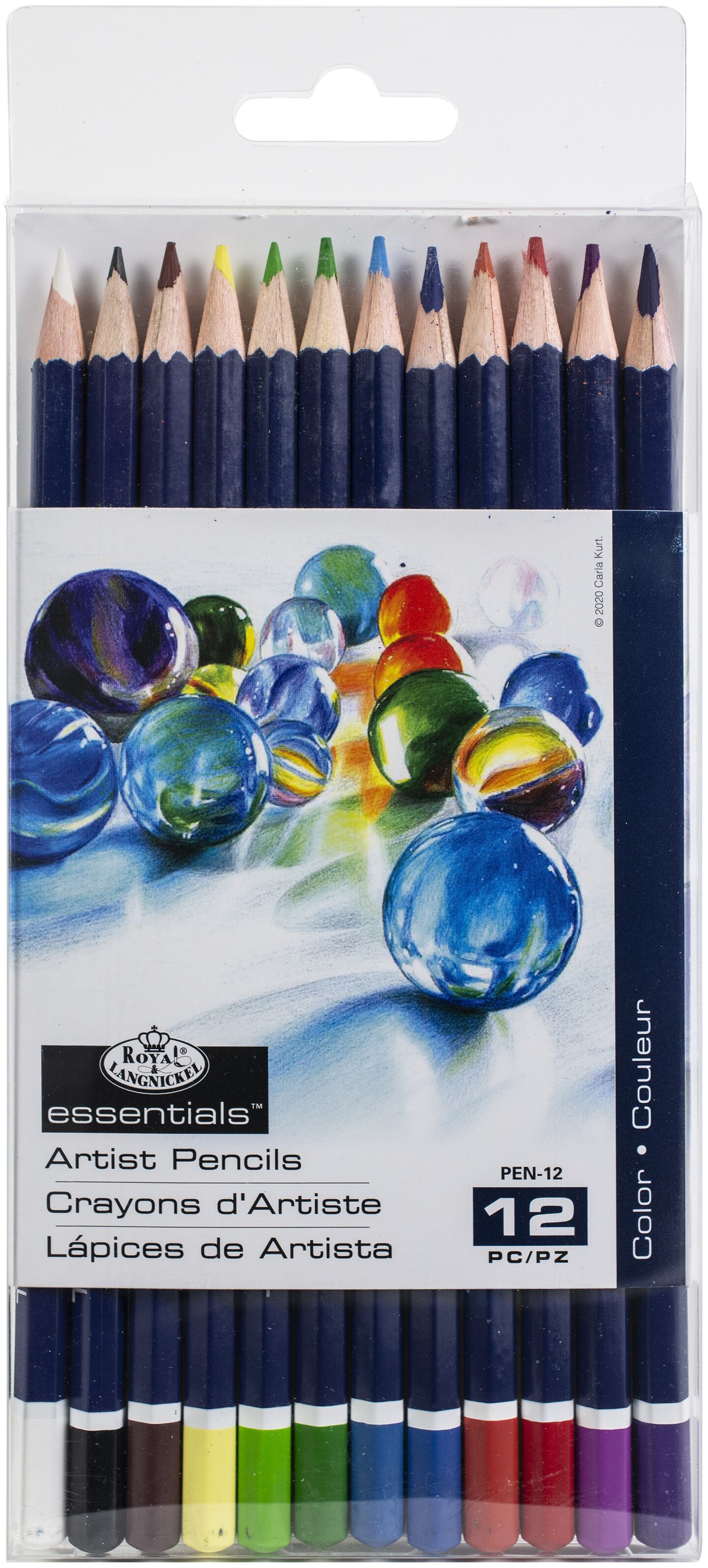 Royal & Langnickel(R) Essentials(TM) Color Pencils 12/Pkg-3T | Michaels