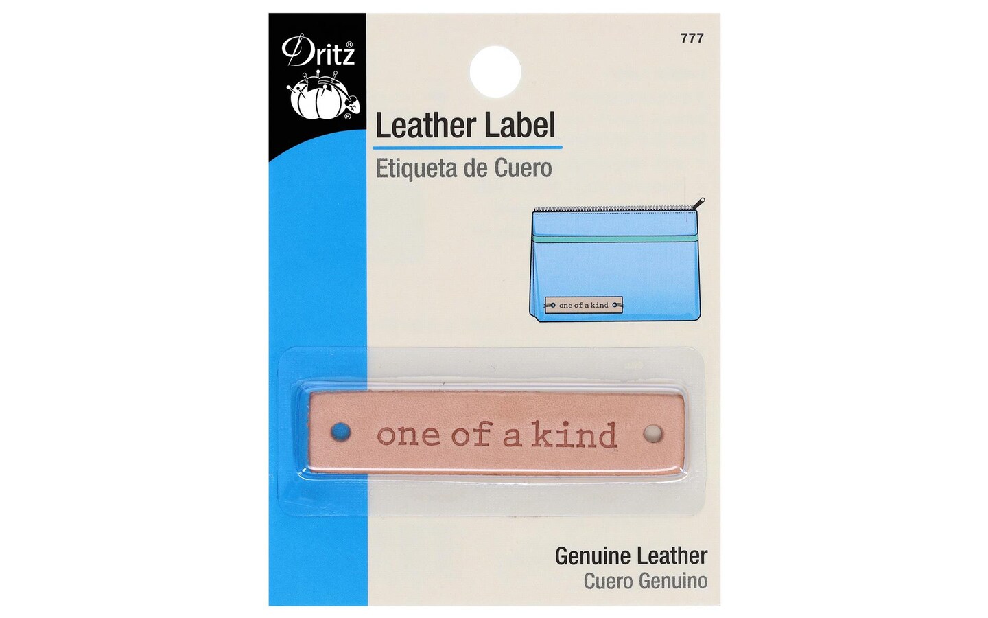 Dritz Leather Label Rectangle One Of A Kind 1pc