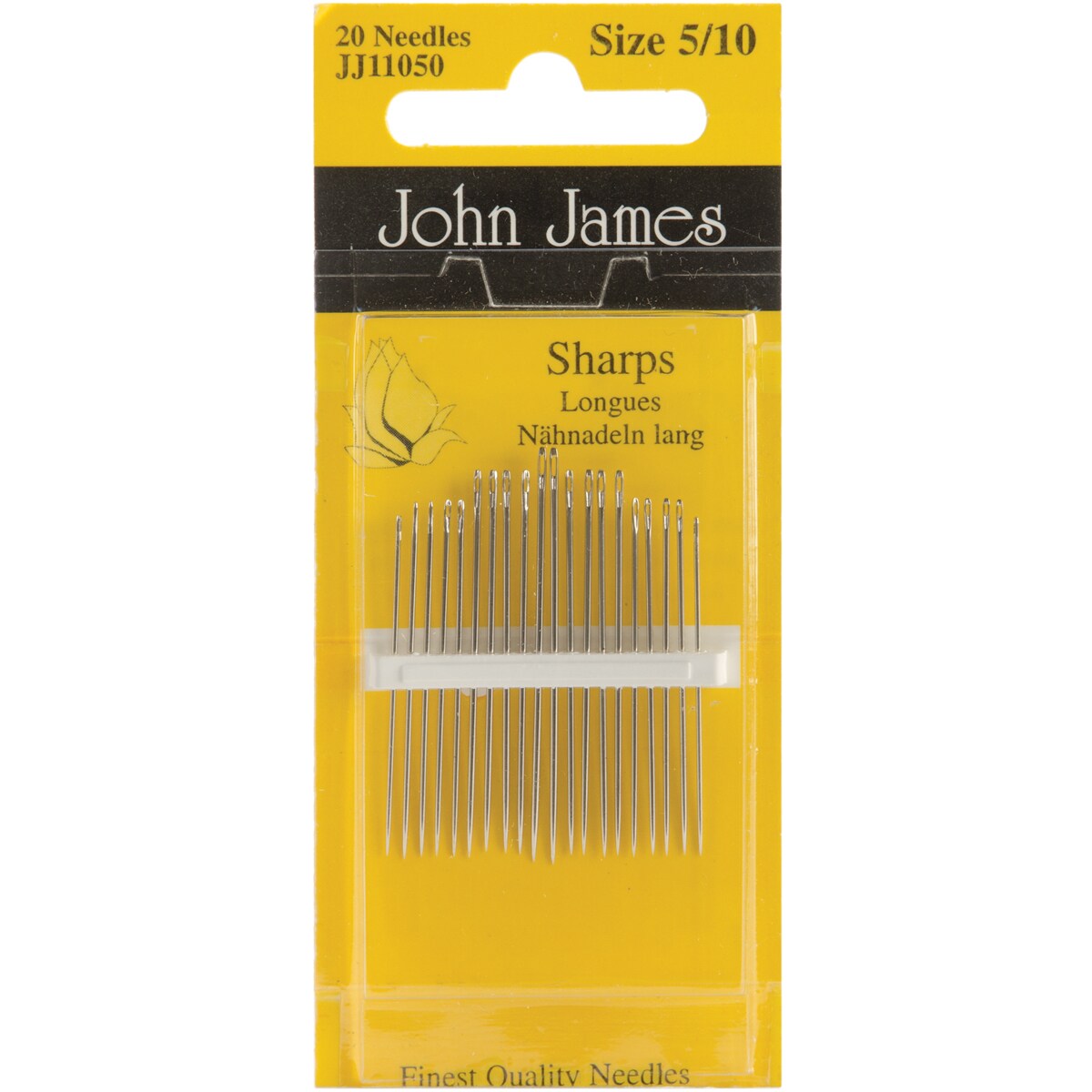 John James Hand-Sewing Needles, Sharps, 5/10