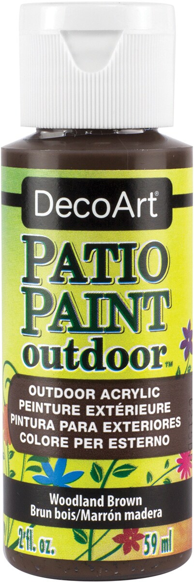 DecoArt Patio Paint 2oz-Woodland Brown