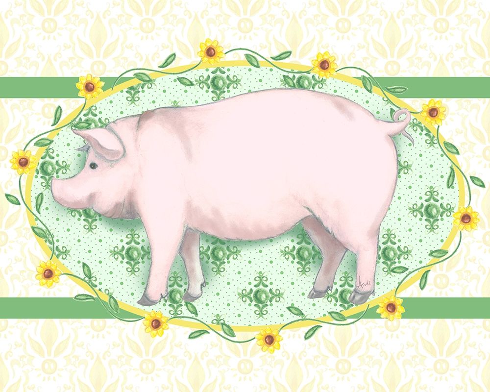 Piggy Wiggy I Poster Print by Andi Metz - Item # VARPDX10578