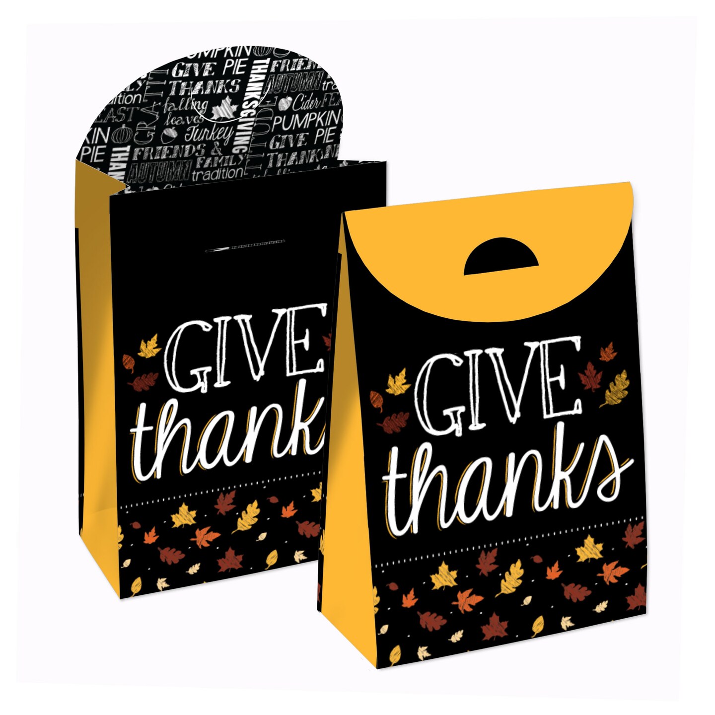 Happy Turkey - Thanksgiving Bags Customized Tote Bags - Logo Tote Bags Two  Tone