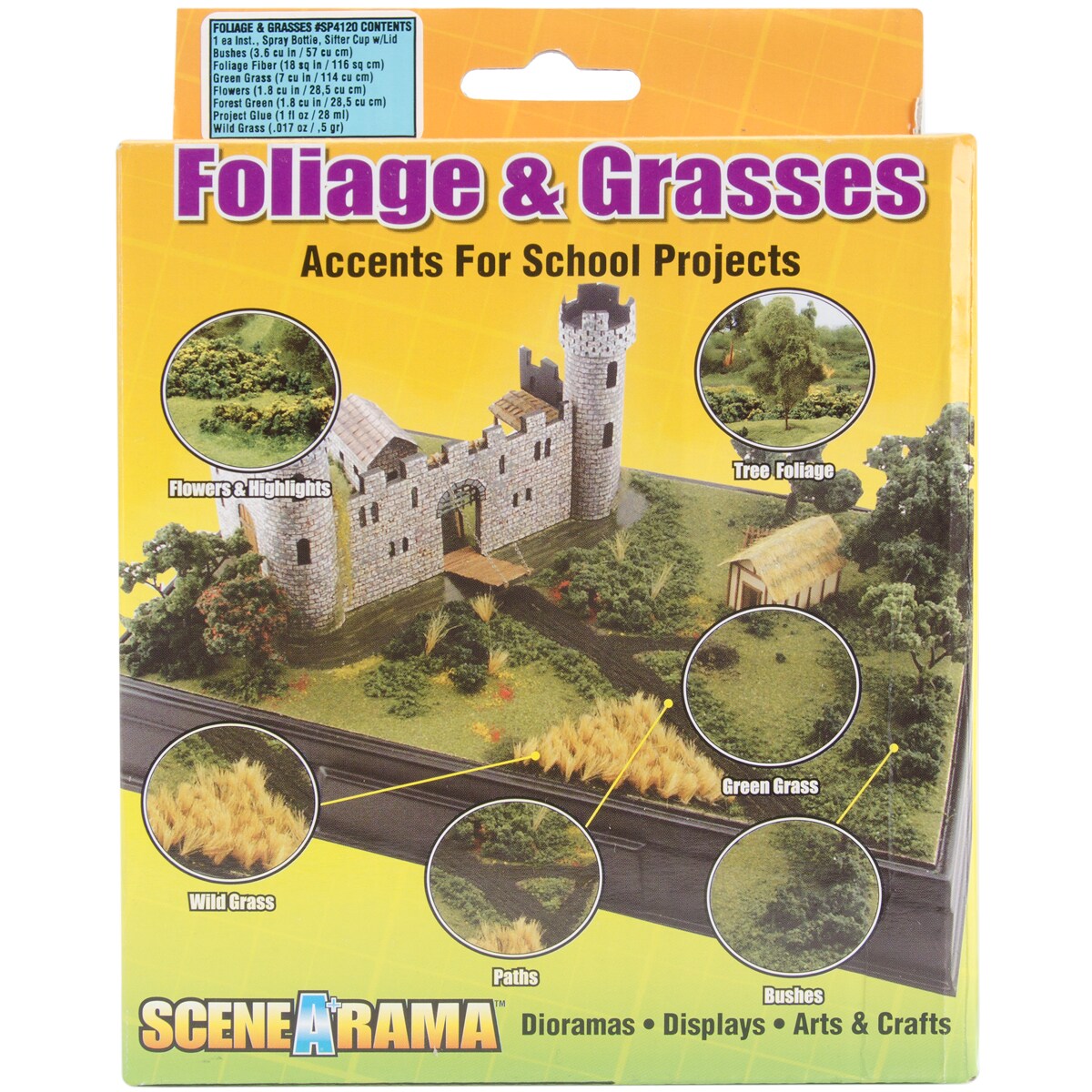 SceneARama Diorama Kit-Foliage &#x26; Grasses