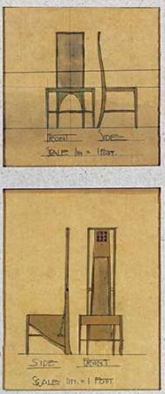 Design For Chairs 1903 Poster Print by  Charles Rennie Mackintosh - Item # VARPDX265134