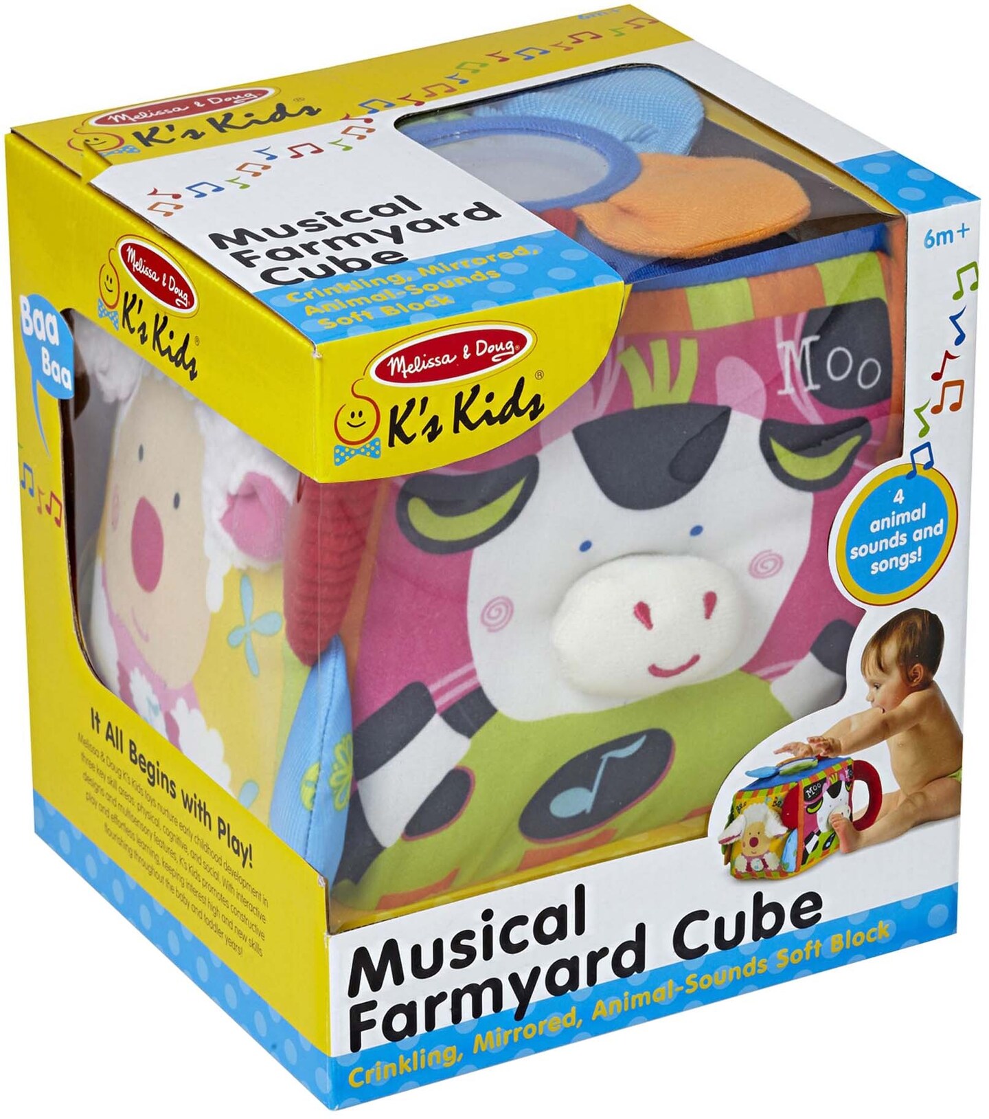 Melissa &#x26; Doug Musical Farmyard Cube