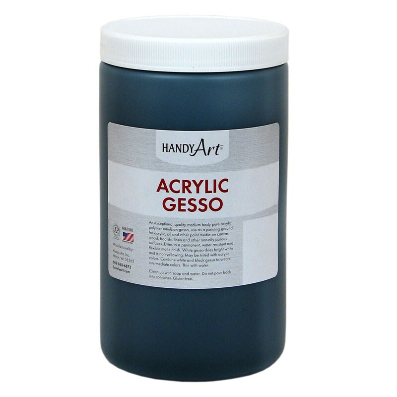 Acrylic Gesso, Black, 32 oz. Michaels