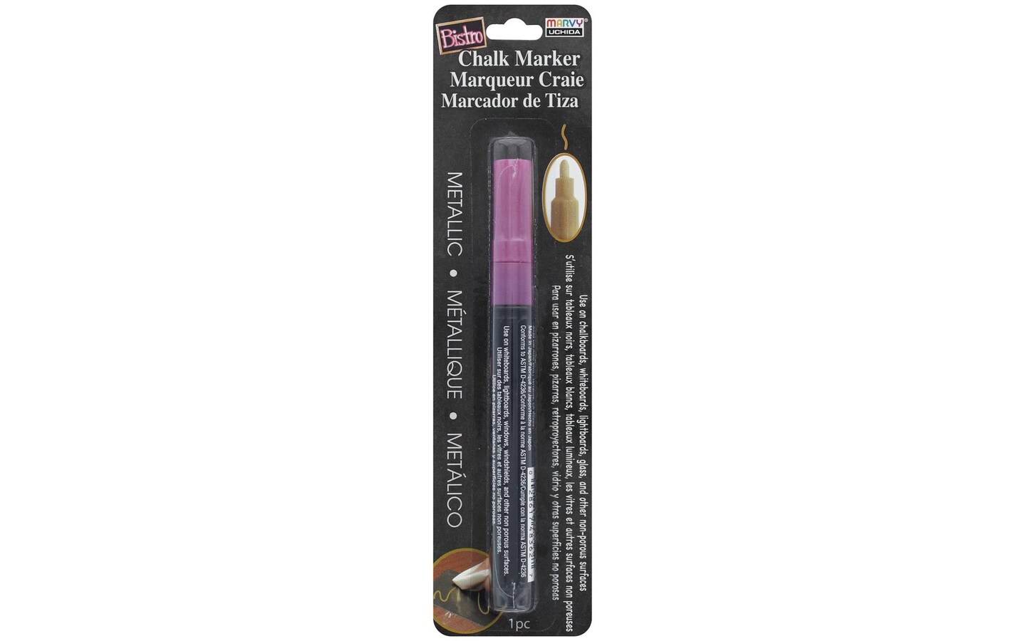 Uchida Bistro Chalk Marker Fine Card Metallic Red