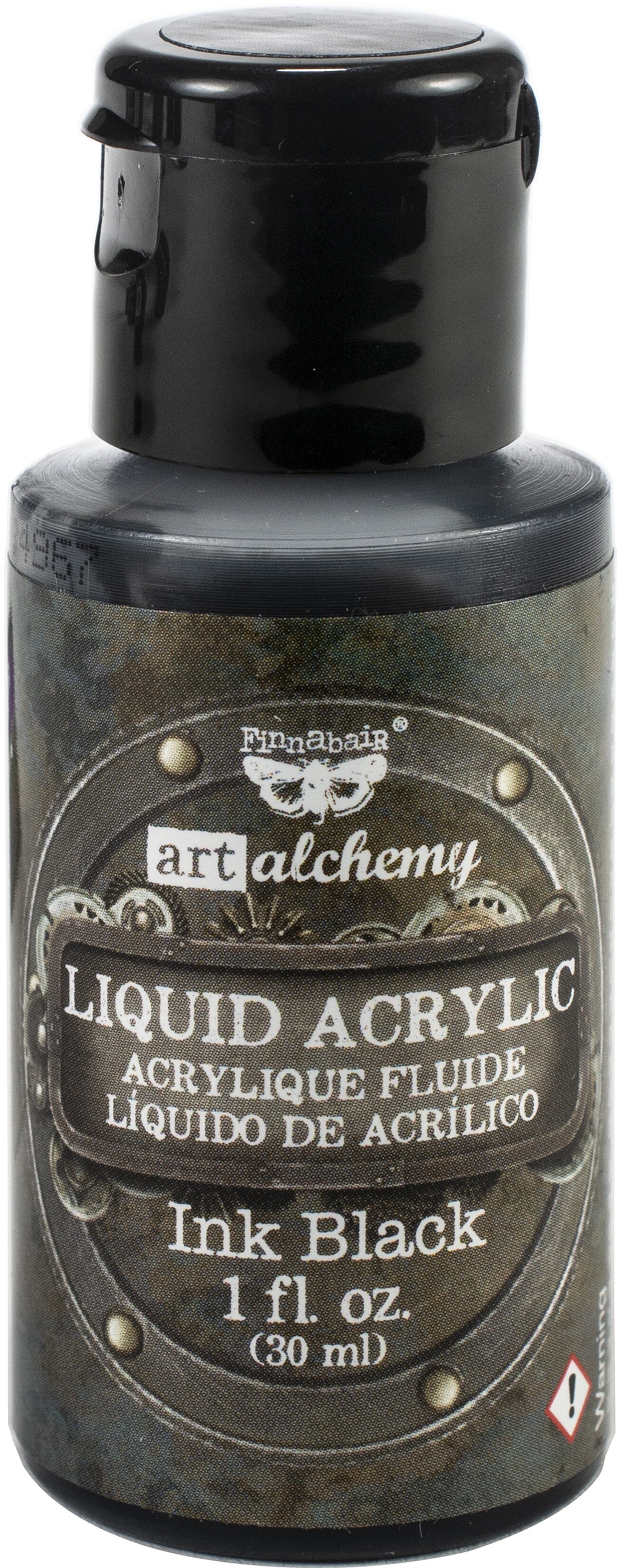 Art Alchemy-liquid Acrylic Paint Ink Black 1fl.oz 30ml FREE