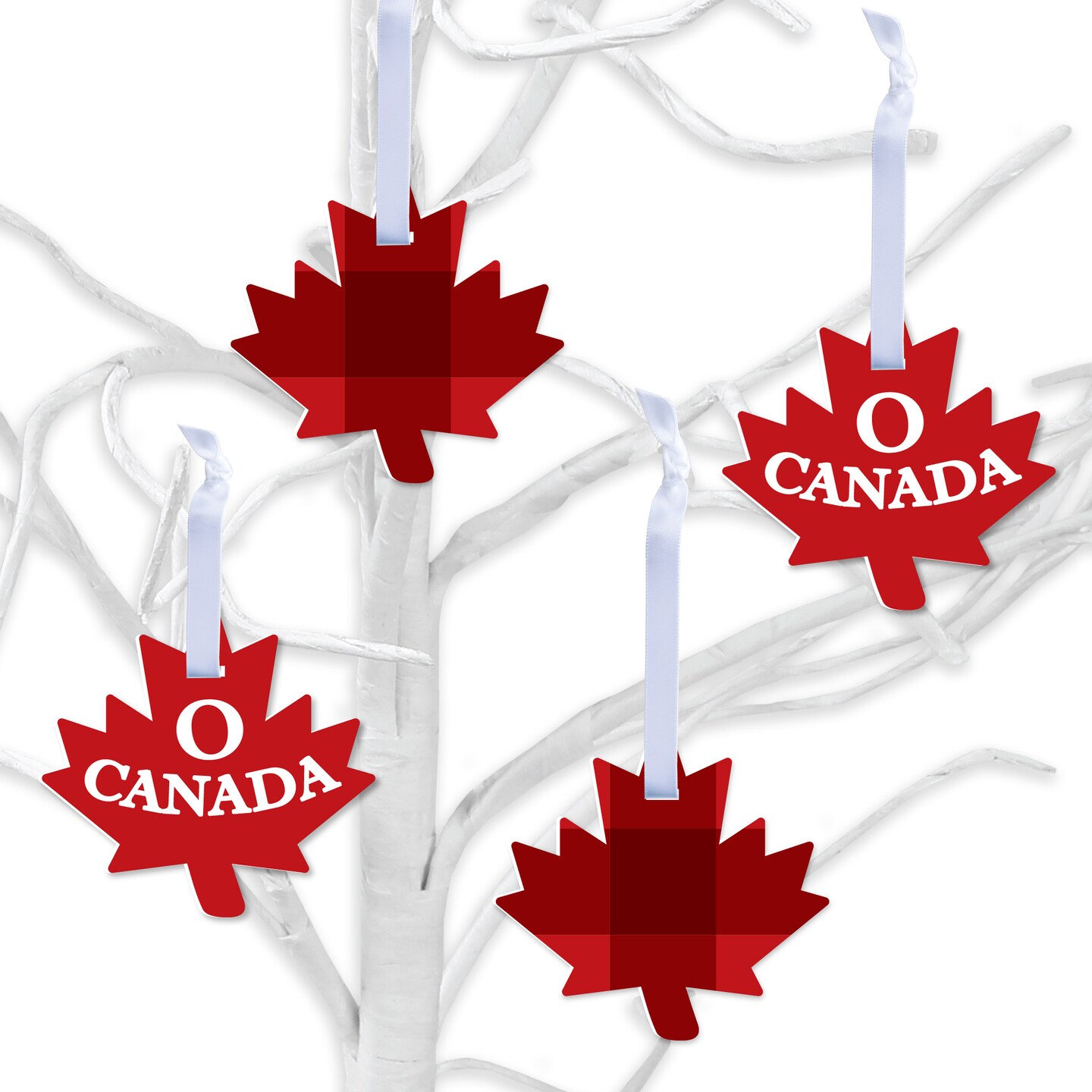 Big Dot of Happiness Canada Day - Canadian Party Decorations - Tree Ornaments - Set of 12