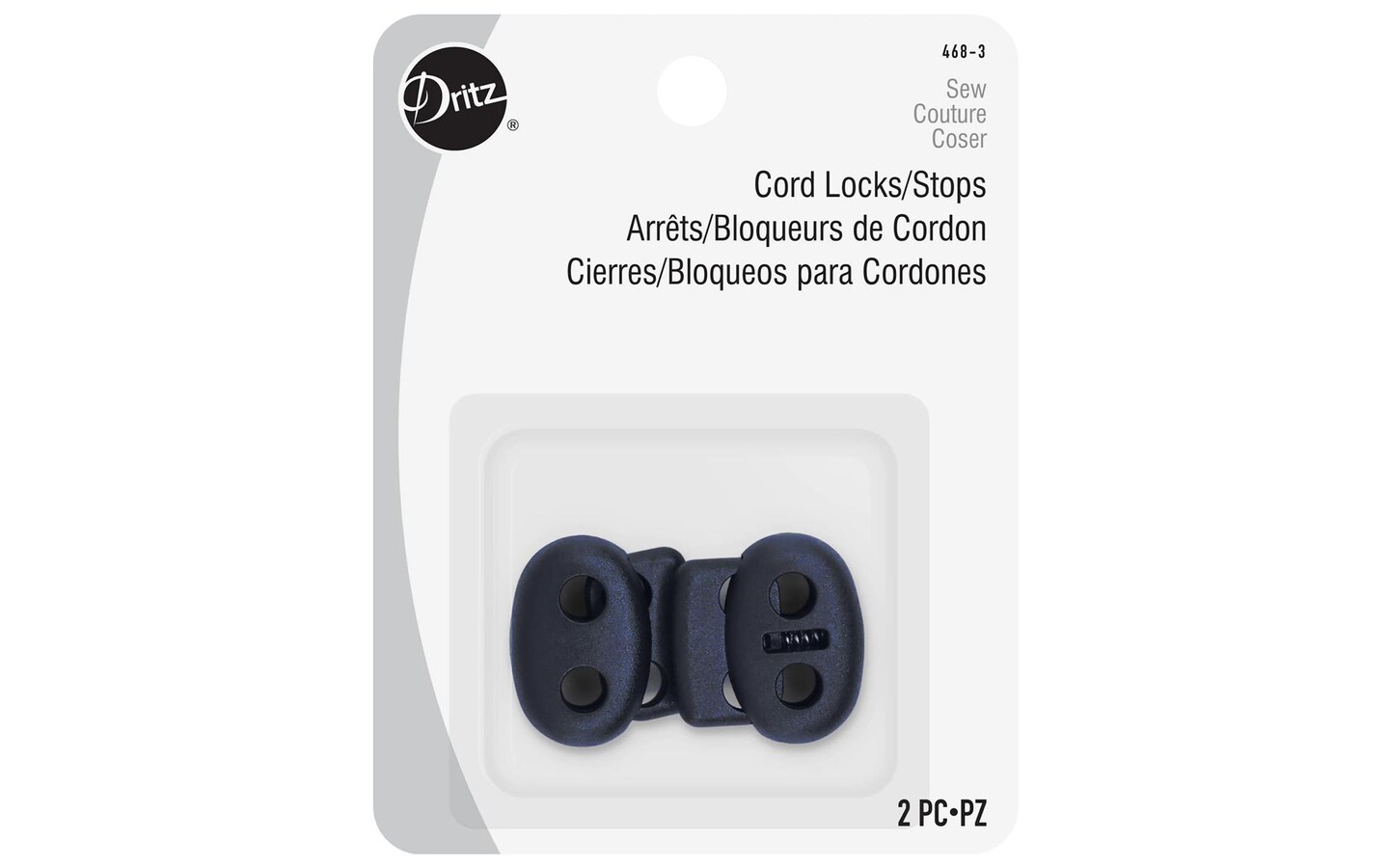 Dritz Cord Locks 2pc Navy Michaels   6131586420361 