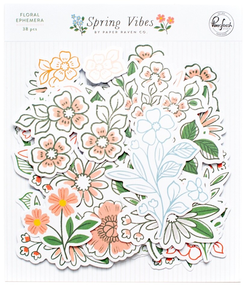 PinkFresh Floral Cardstock DieCutsSpring Vibes Michaels