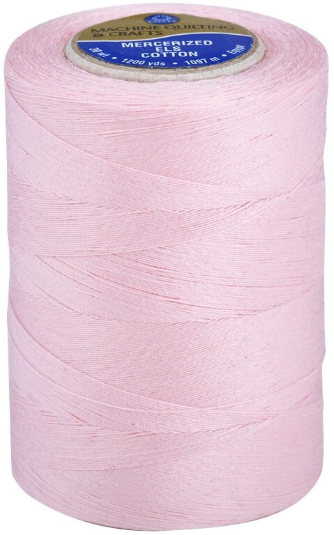 Coats Cotton Machine Quilting Solid Thread 1200ydLight Pink Michaels