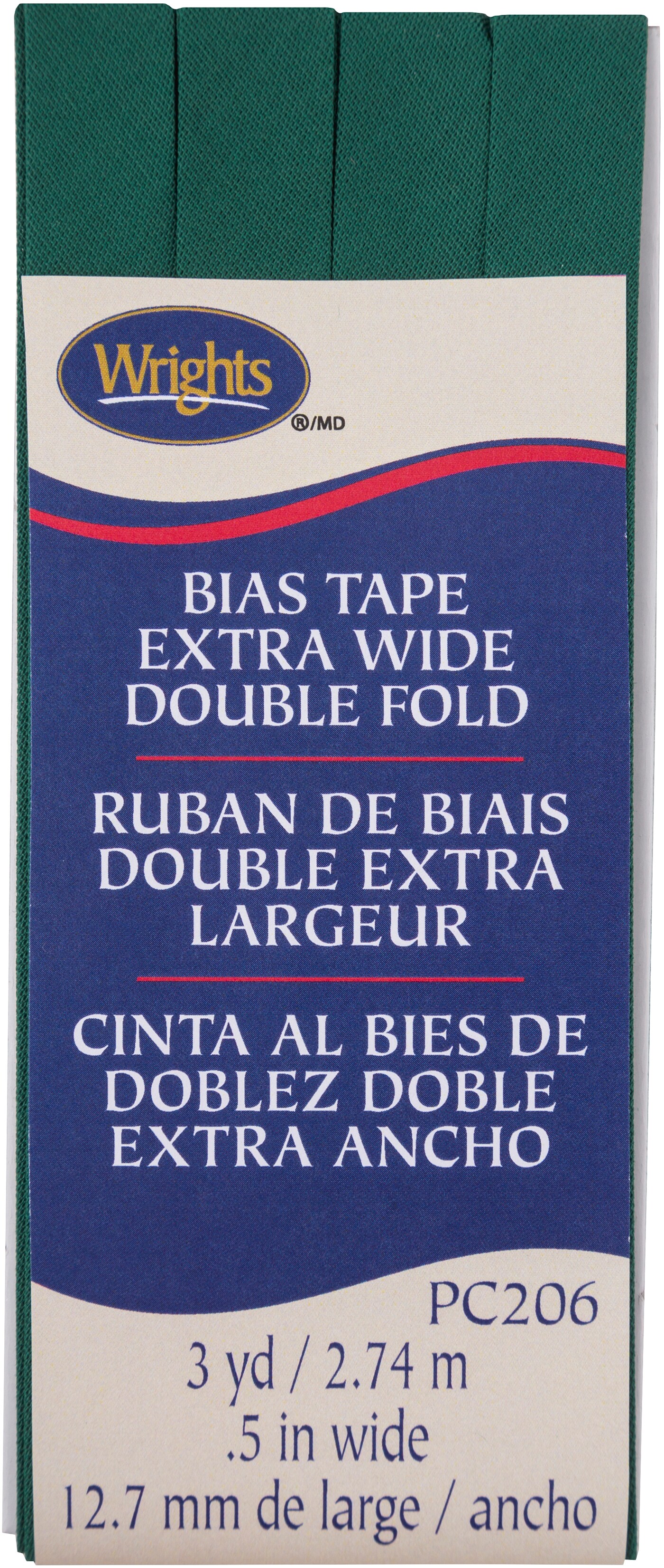 Wrights double fold bias tape 5 x3yd hunter michaels