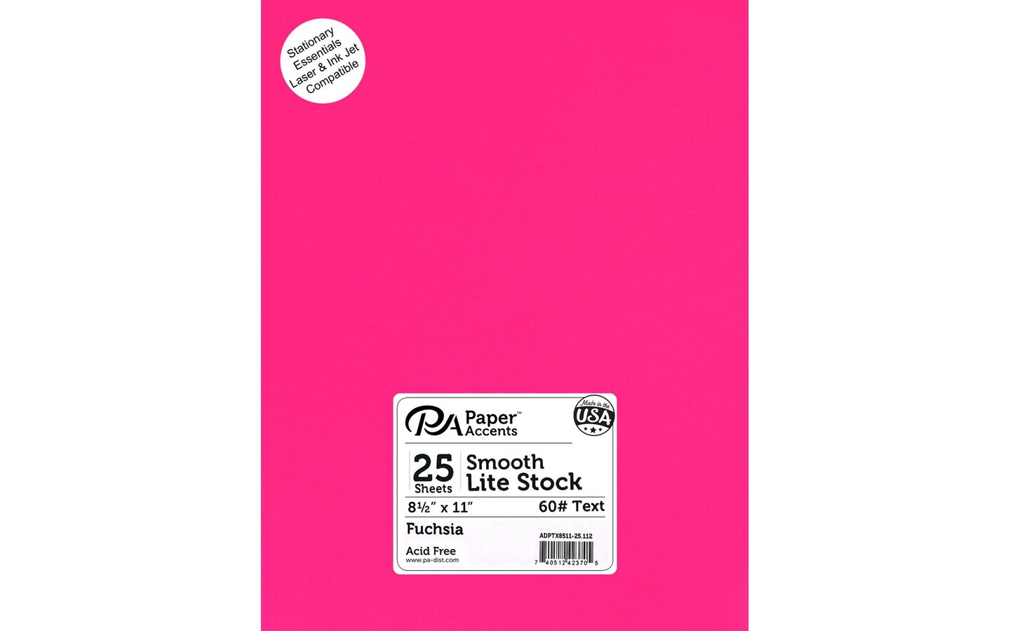 Lite Stock 8.5x11 60lb Text 25pc Fuchsia | Michaels