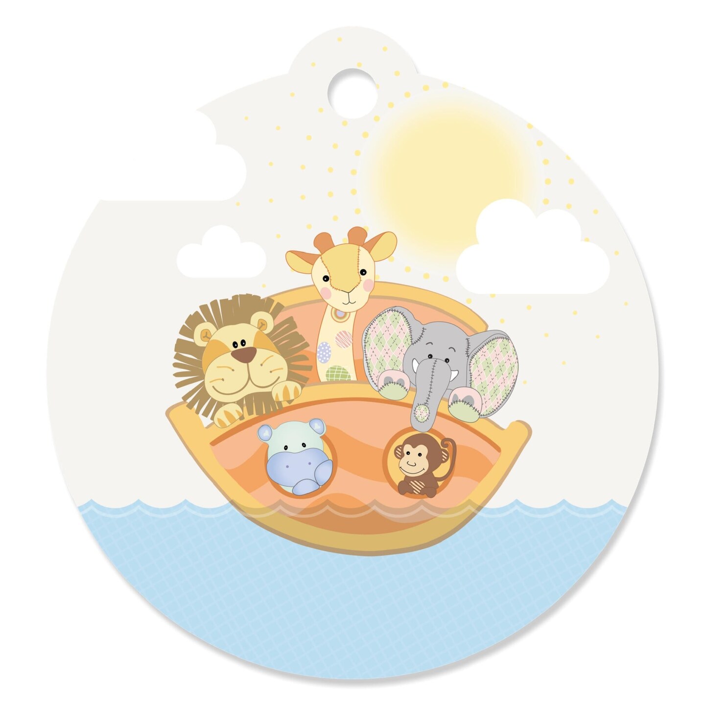 Big Dot of Happiness Noah&#x27;s Ark - Baby Shower or Birthday Party Favor Gift Tags (Set of 20)