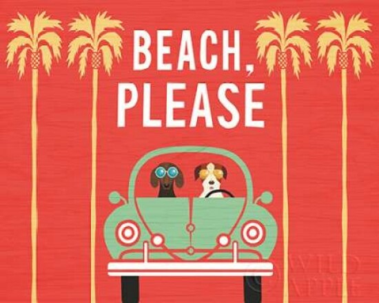 Beach Bums Beetle I Poster Print by Michael Mullan - Item # VARPDX23292