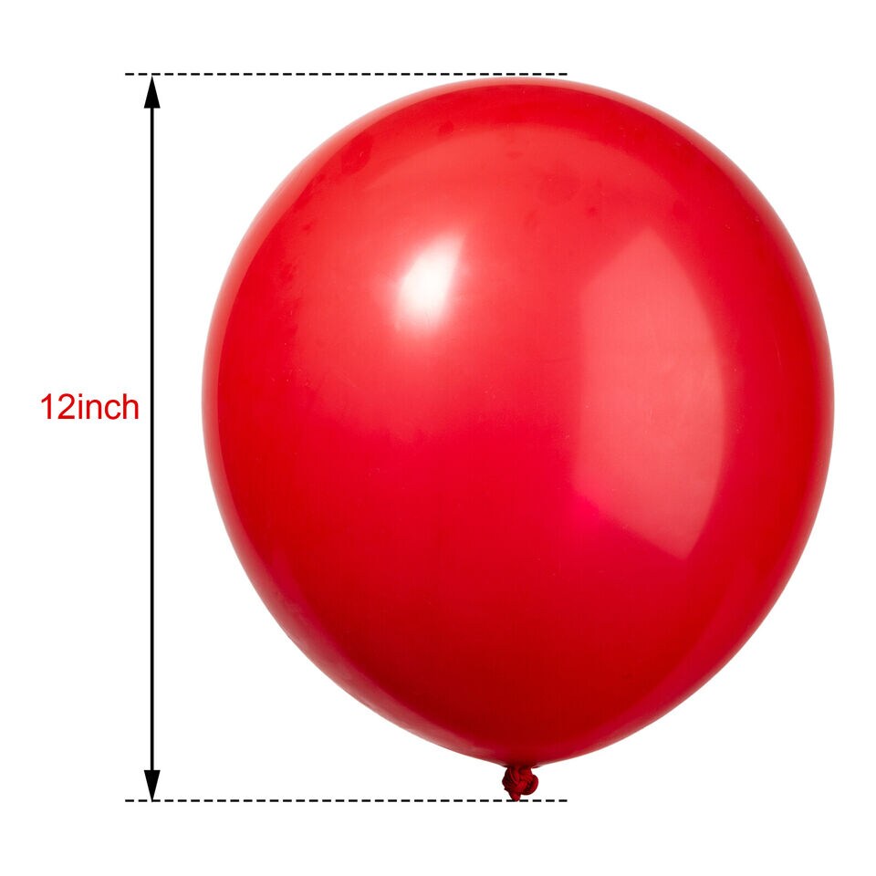 12 Inch Metallic Balloons Metal Chrome Shiny Latex Balloon