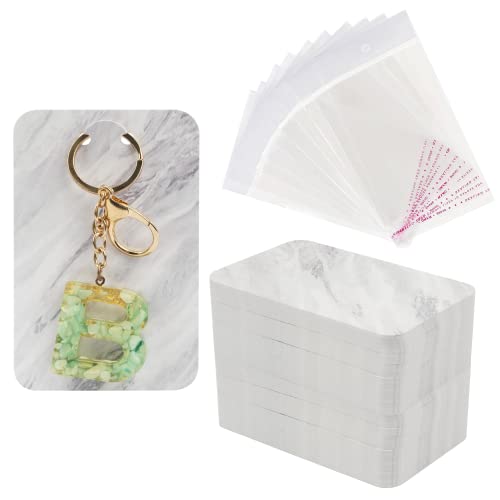 100pcs Plastic Transparent Jewelry Earring Packaging Bags Self