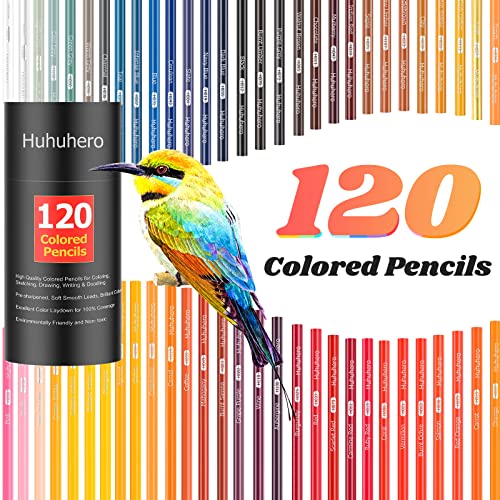  Nctoberows 120-Color Colored Pencils, Premium Art Drawing  Pencils for Adult Coloring Books, Soft Core, Coloring Pencils for Adults  Beginners kids : Arts, Crafts & Sewing