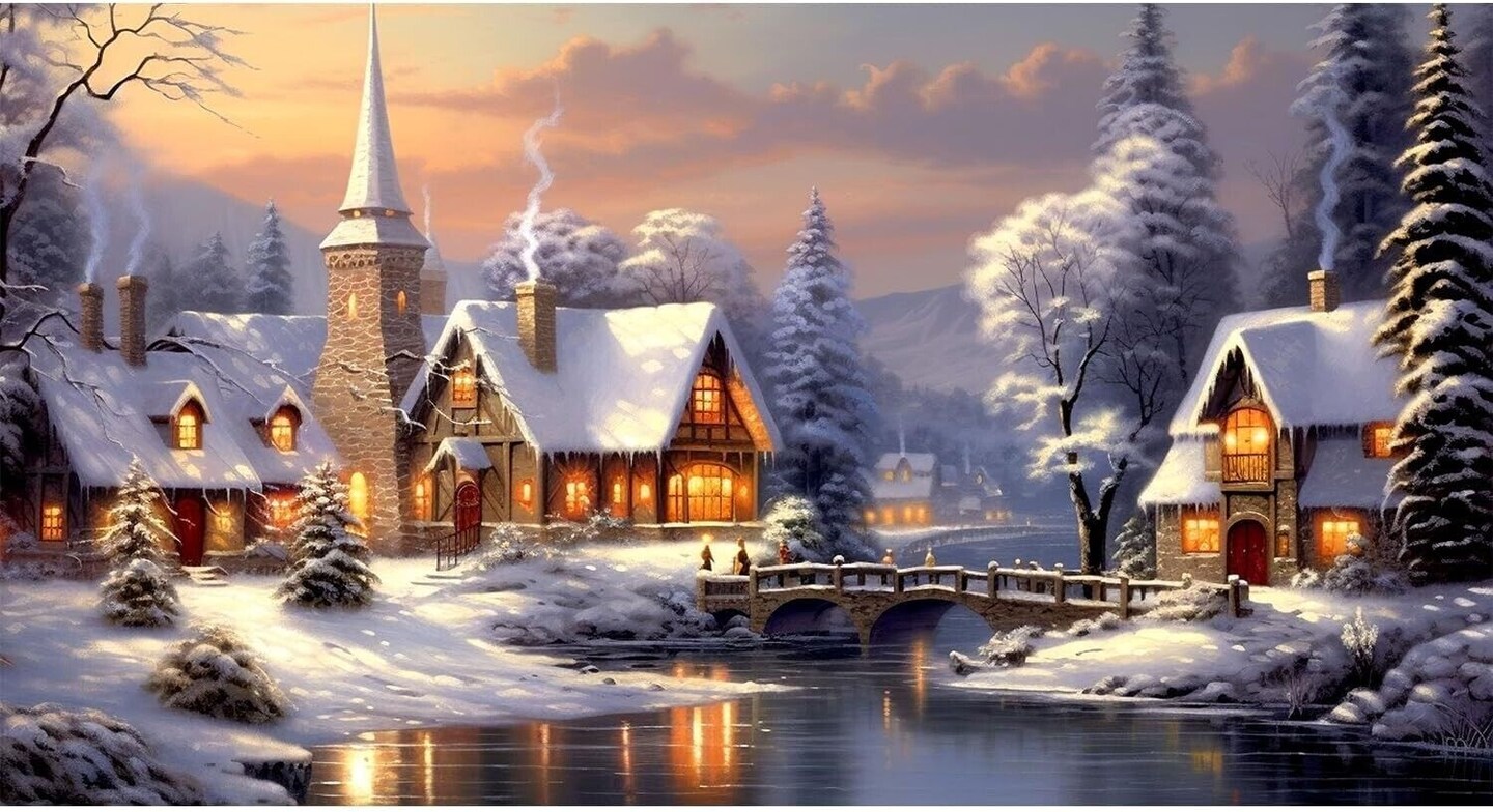 Winter DIY 5D Diamond Painting Kits