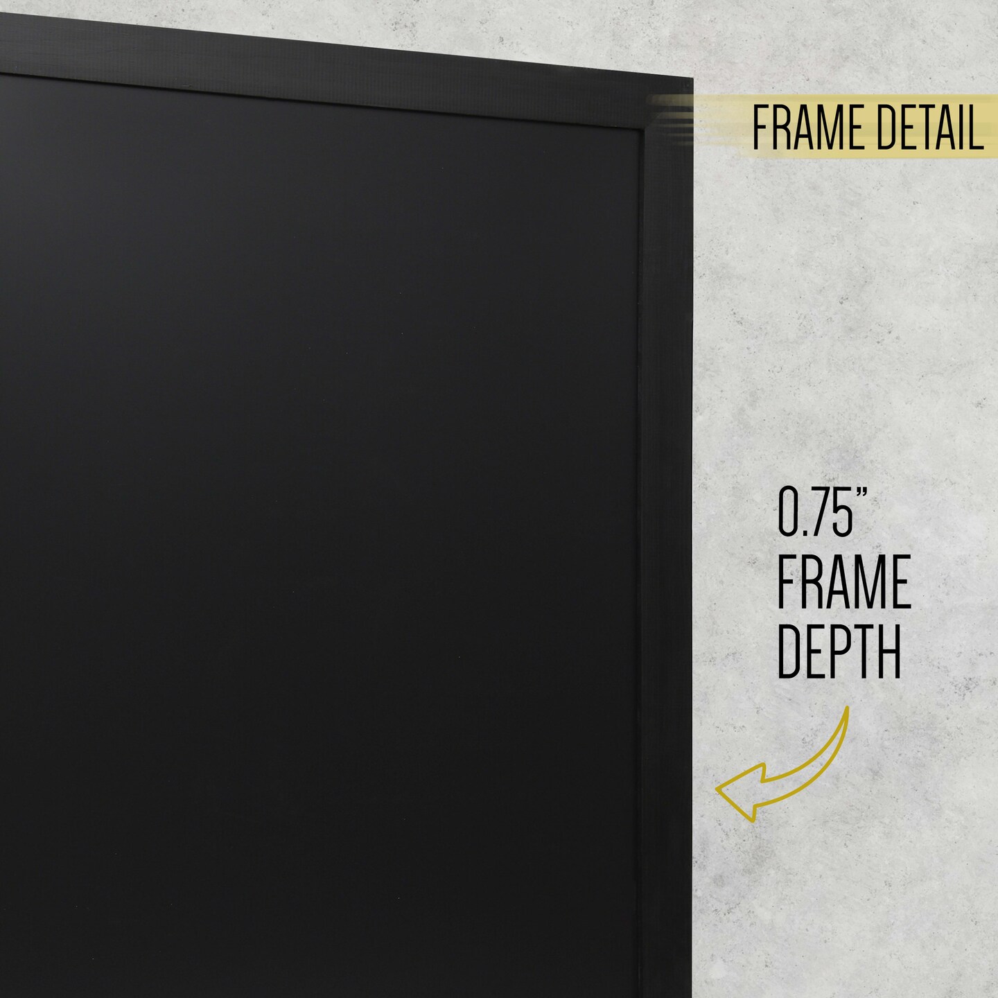 HBCY Creations Magnetic Wall Chalkboard, Framed Decorative Chalkboard with Eraser - For Kitchen, Weddings, Restaurant Menus and More!