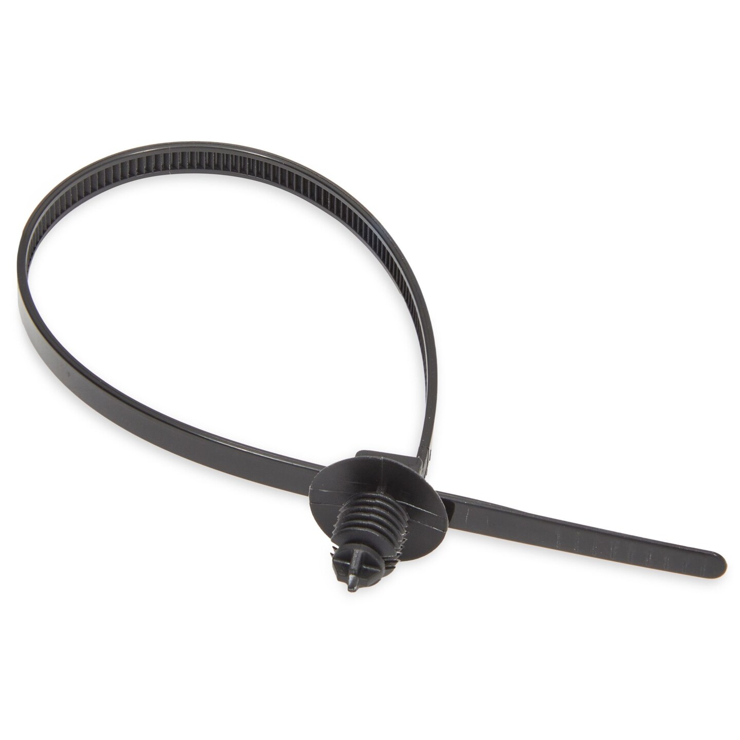 Nylon Cable Ties, Self Locking Push Mount Twisting Ties (Black, 8.3 x 0.18 In, 50 Pack)