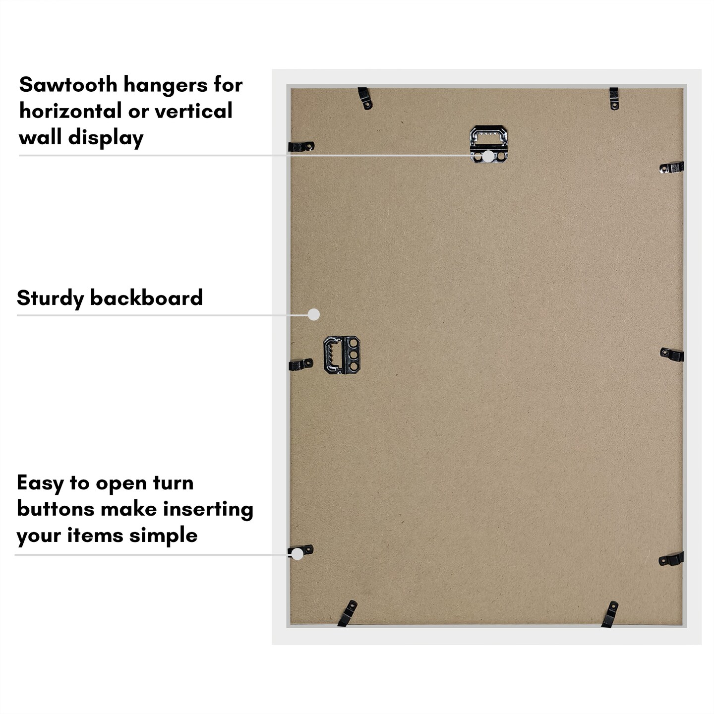 Americanflat Shadow Box Frame - 1.5 Interior Depth for Memorabilia - Display Case for Showcasing Souvenirs, Awards, and Medals - Shatter Resistant Glass - Hanging Hardware