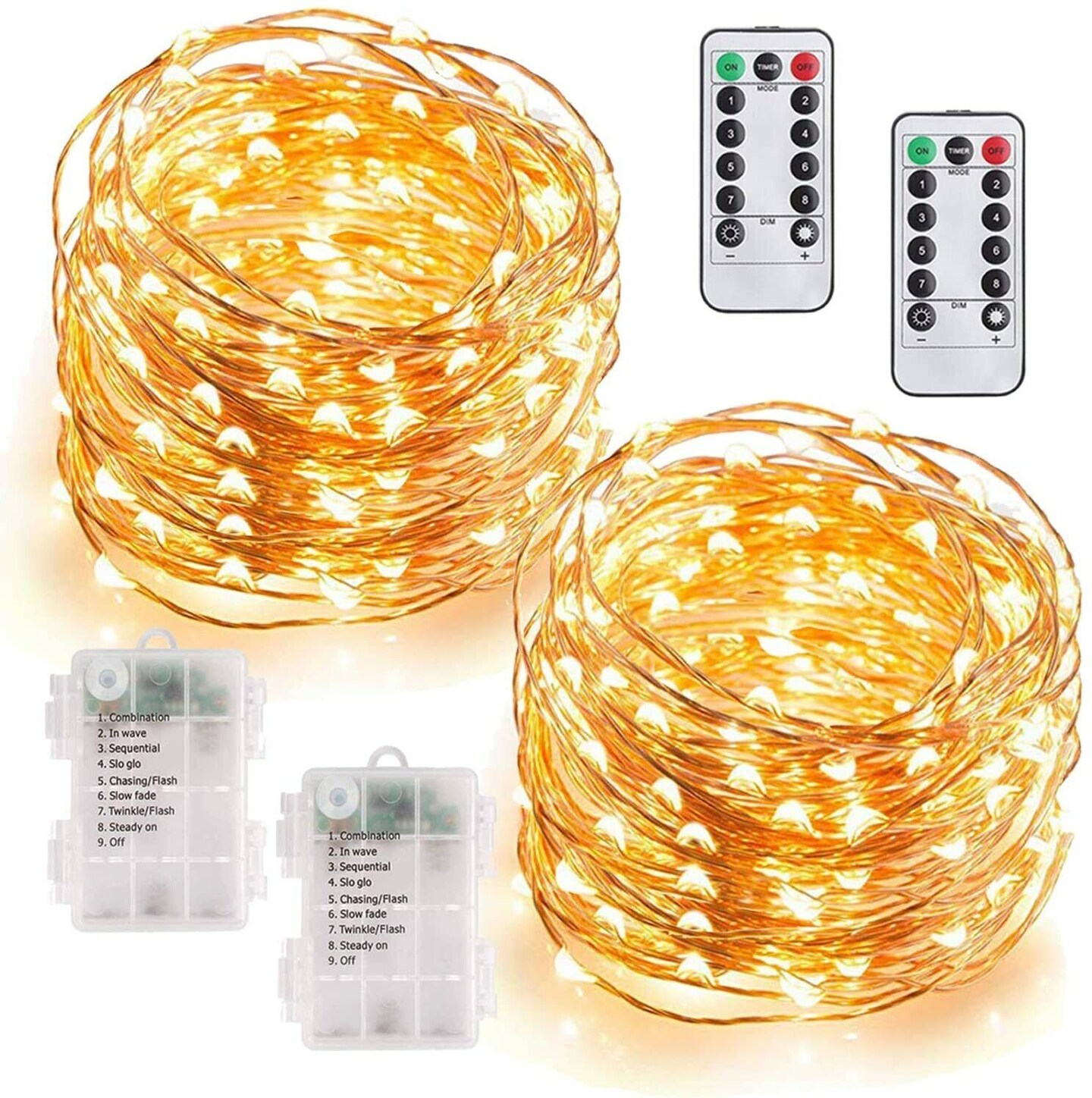 Battery Operated String Lights Waterproof Rope Lights