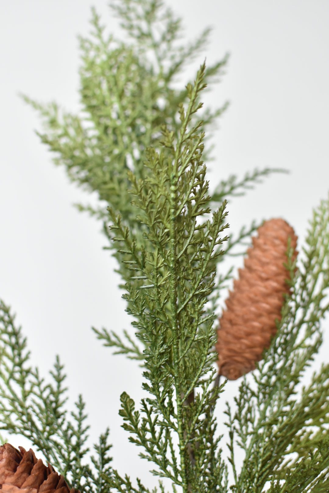 36&#x22; Faux Cedar Spray with Pinecones
