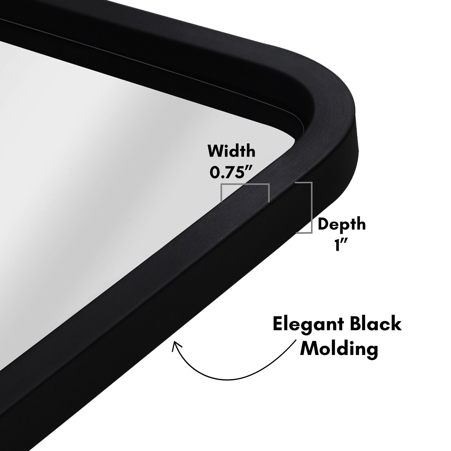 Americanflat Framed Round Mirror - Circle Mirror for Bathroom, Bedroom, Entryway, Living Room - Large Black Circle Mirror for Wall Décor