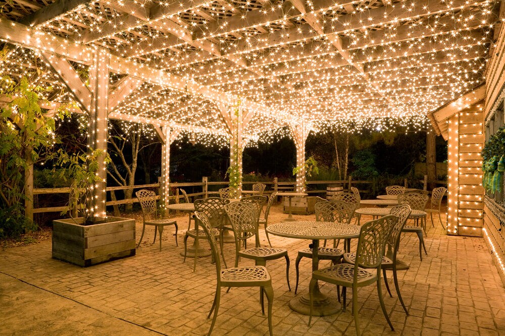 150 Clear Mini Icicle Light Set, White Wire