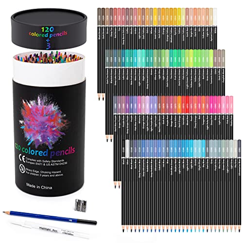  72-Color Colored Pencils for Drawing, Sketching and Adult  Coloring - Soft Core Art Coloring Pencils Set Suitable for Adults ,Artists,Teens,Child,Coloring Books,Art Craft Supplies : Arts, Crafts &  Sewing