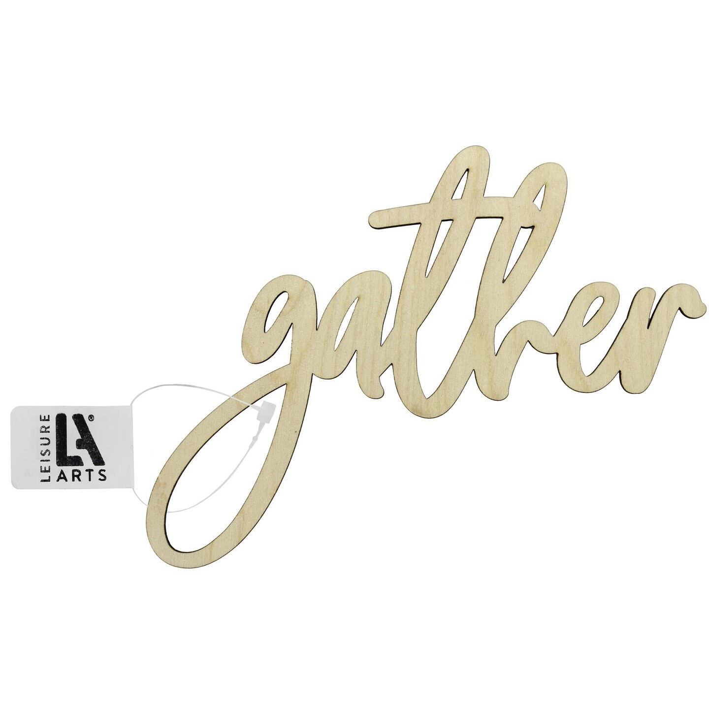 Leisure Arts Unfinished Wood Words - 8" X 6.25" - Gather Wood Cutout Word Cutouts For Crafts Wooden Words For Crafts Wooden Cut Out Letters Laser Cut Medium Size