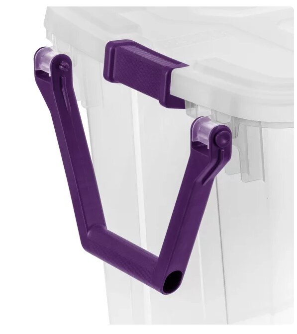 Sweet Plum 160 Qt. Plastic Wheeled Storage Box