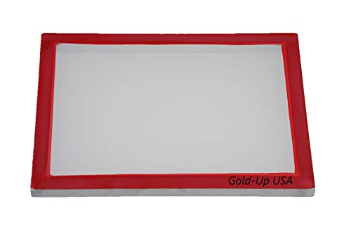 GoldUpUSAInc Aluminum Screen Printing Screens, Size 9 x 14 Inch  Pre-stretched Silk Screen Frame (110 White Mesh)