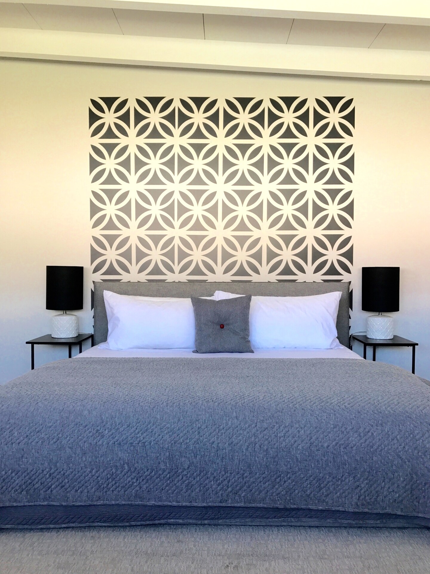 Mid Century Breeze Blocks, Modern Decals, Brick Wall Decal, Mid Mod Wall Art, Retro Accent Wall, Geometric Pattern, Modern Wall Decal product 3