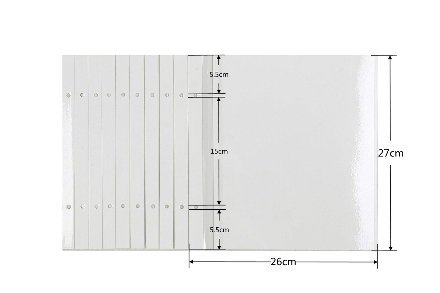20 Refill Pages, 11x10.6 inches Photo Album Self Adhesive Scrapbook 20 Refill Pages for 11x10.6 inch 40 Pages Photo Album