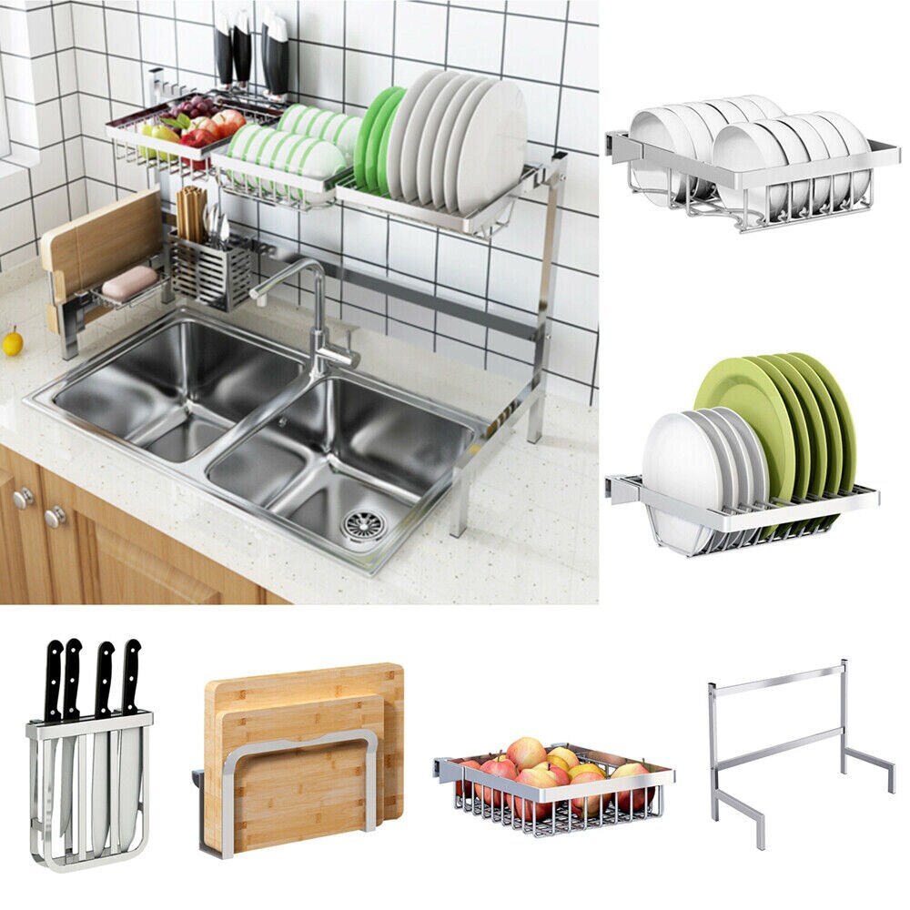 Stainless Steel Kitchen Supplies Storage Shelf Cutlery