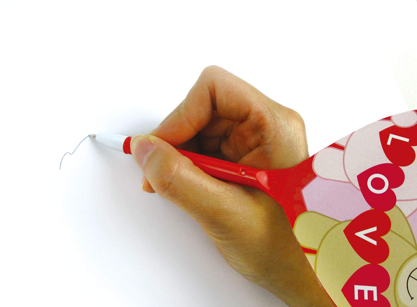 Tiny Mills Valentine&#x27;s Day Heart Shaped Fan Pens 12 Pack