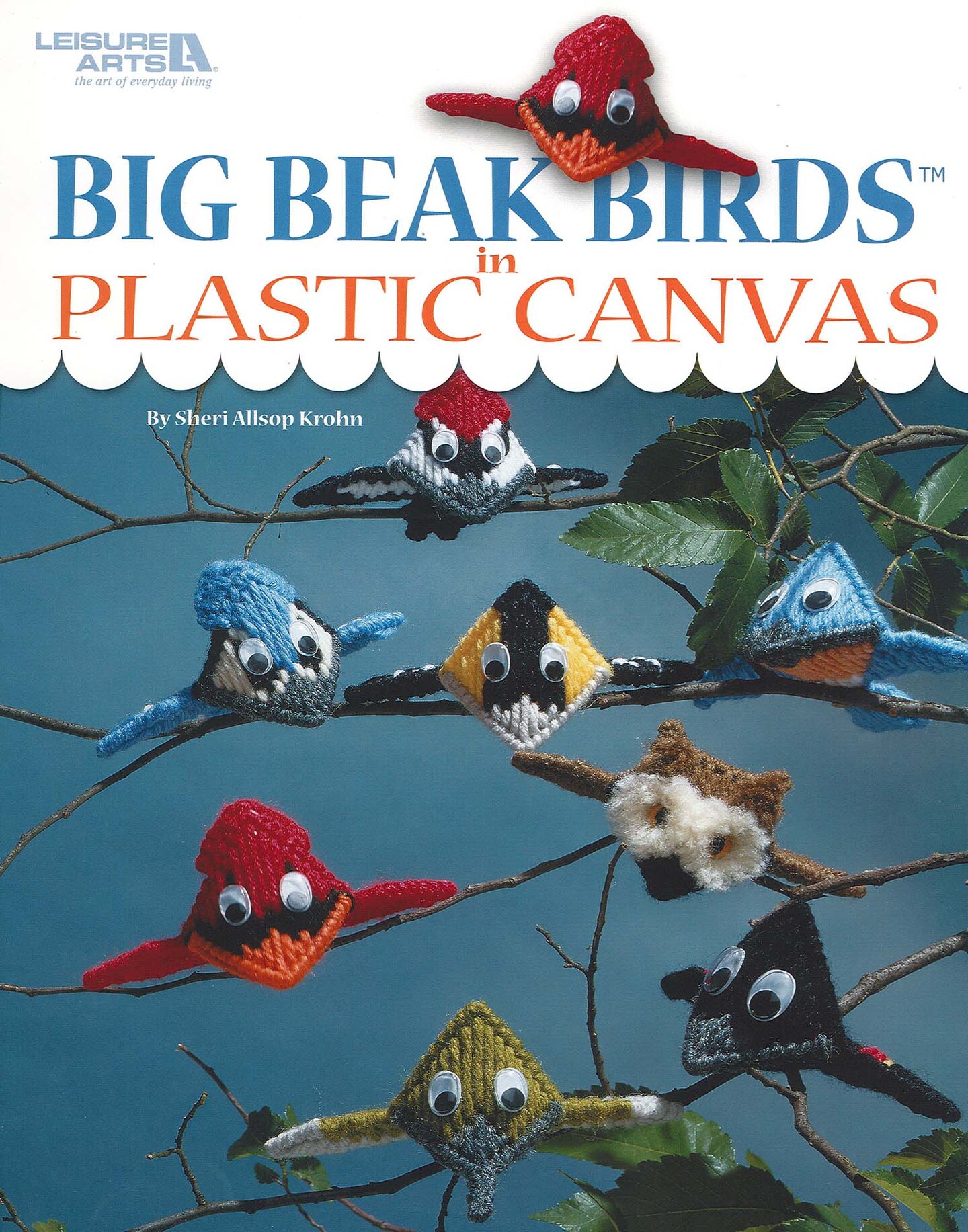 Leisure Arts Big Beak Birds In Plastic Canvas Cross Stitch Book