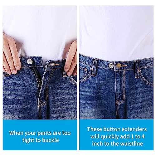 Jeans Trouser Waist Expander Waistband Extender Button Belt Extension  Buckle