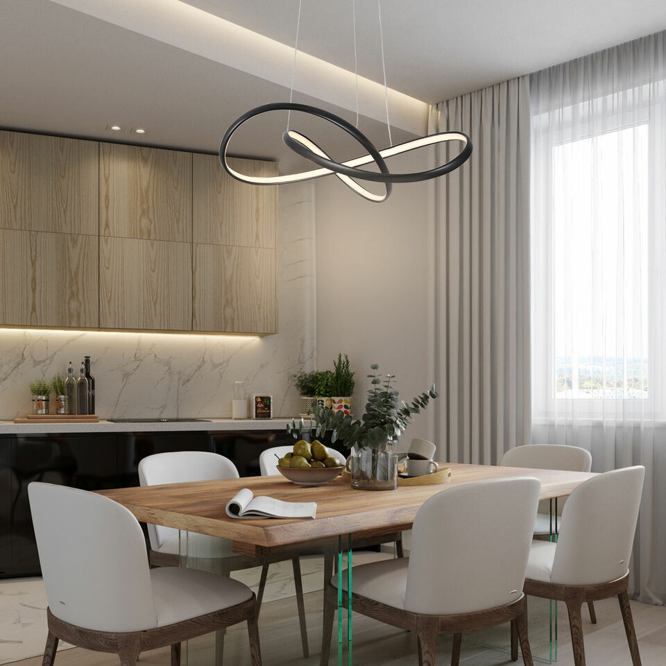 Kitcheniva Chandelier Modern Dimmable Circular Ring Pendant Light LED